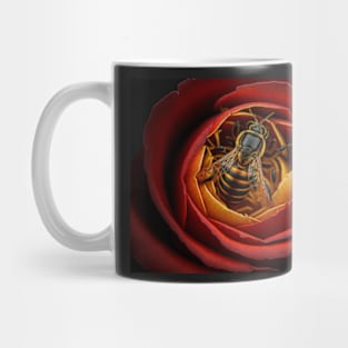 Bee gathers nectar Mug